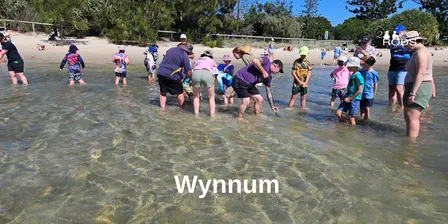 Group fishing lesson at Wynnum - September