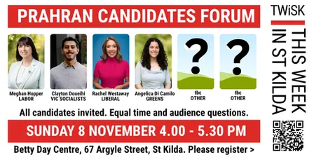 TWiSK Prahran candidates forum