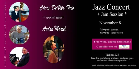 November 8th Jazz Concert + Jam Session