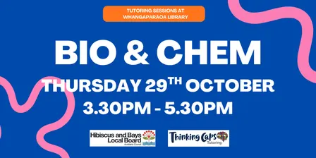 Bio and Chem Tutoring at Whangaparāoa Library