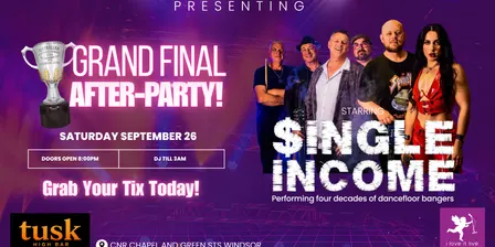 AFL Grand Final After-Party with Single Income!
