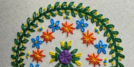 Beginning Embroidery - Flower Mandala