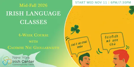 Mid-Fall Introduction to Irish Language: Beginners Class