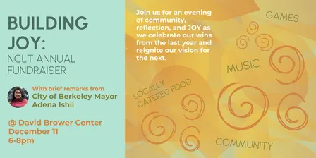 Building Joy: NCLT Annual Fundraiser