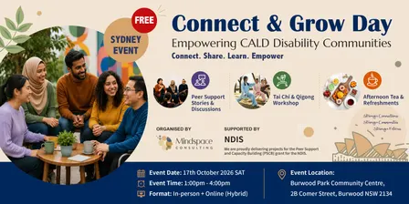 [Sydney] Connect & Grow Day – Empowering CALD Disability Communities