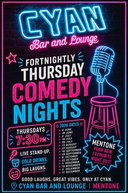 Comedy @ Cyan bar mentone