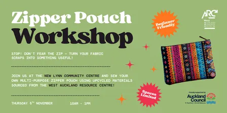 NOVEMBER DIY Workshop for Adults - Zipper Pouch!