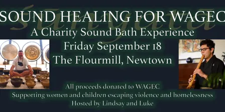 Charity Soundbath - Lindsey and Luke raise money for WAGEC