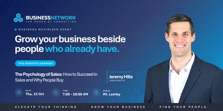 D32 Business Maximiser in Perth – Thu 22 Oct