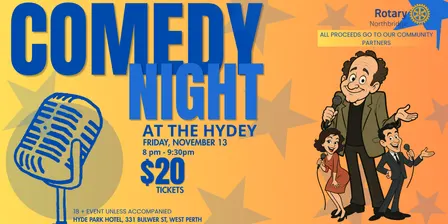 Live Comedy at the Hydey