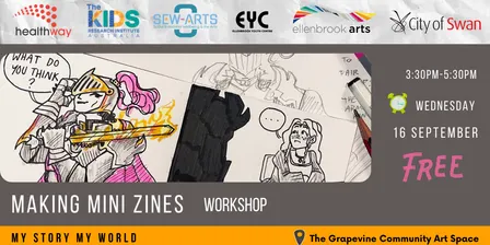My Story, My World: Making Mini Zines Workshop for Kids aged 6-12