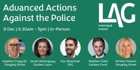 Advanced Actions Against the Police Training 2026
