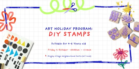 Art Holiday program (4-6yo): DIY Stamps