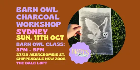 Barn Owl Charcoal Workshop Sydney