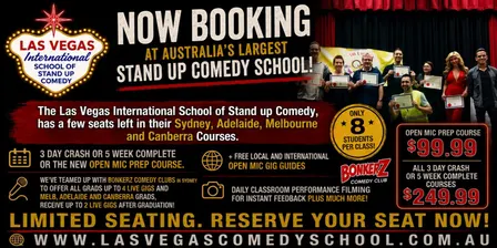 Las Vegas International School of Stand up Comedy Adelaide CBD