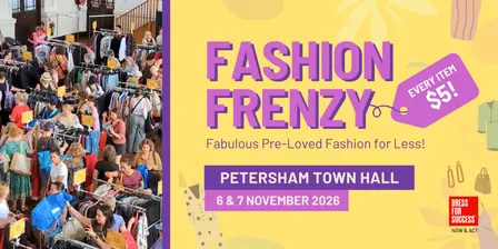 Fashion Frenzy Sydney | Pre-Loved Fashion Sale | November 2026