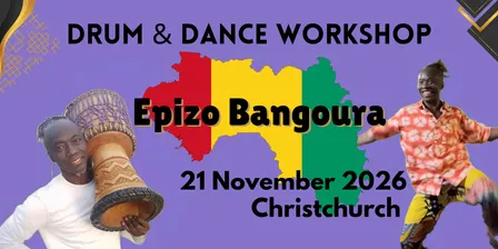 Epizo Bangoura - 2026 Drum and dance workshop Christchurch