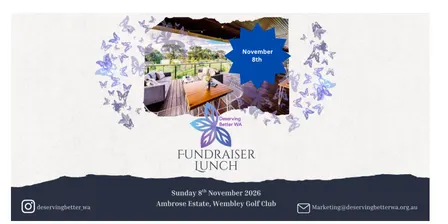 Deserving Better WA Charity Lunch 2026