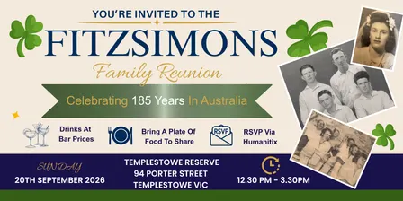 Fitzsimons Family Reunion 2026