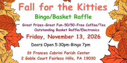 Fall for the Kitties Bingo