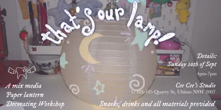 That’s Our Lamp - Craft Workshop