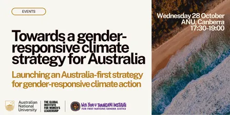 Launching an Australia-first strategy for gender-responsive climate action