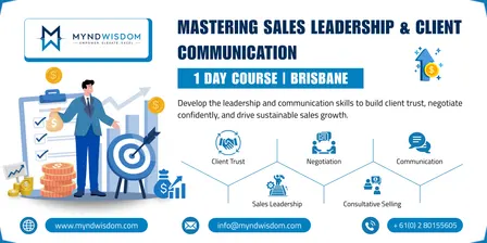 Mastering Sales Leadership & Client Communication: 1 Day Course | Brisbane