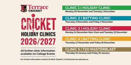 2026/2027 Cricket Holiday Clinics