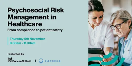 Psychosocial Risk Management in Healthcare: From Compliance to Patient Safety