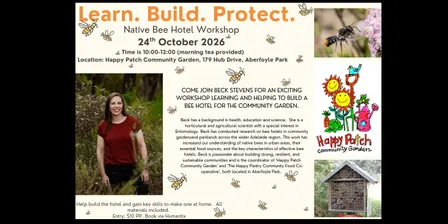 Native Bee Hotel Workshop
