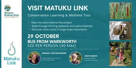 Visit Matuku Link - Conservation Learning & Wetland Tour