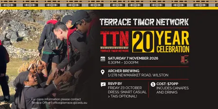 Terrace Timor Network 20th Anniversary Celebration