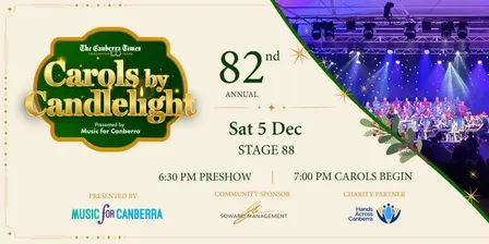 The Canberra Times 82nd Carols by Candlelight presented by Music for Canberra