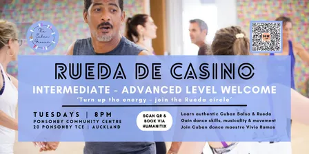 Take Your Cuban Salsa & Rueda to the Next Level — Intermediate to Advanced | Ponsonby | 8PM