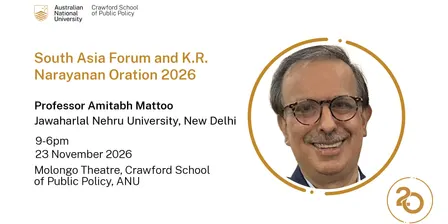South Asia Forum and K.R. Narayanan Oration 2026