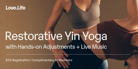 Restorative Yin with Hands-On Adjustments + Live Music