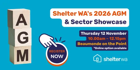 Shelter WA Annual General Meeting (AGM) 2026