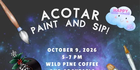 Acotar-Themed Paint and Sip at Wild Pine Coffee and Cocktails