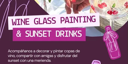 Arte, copas y sunset