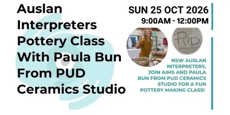 Auslan Interpreters Pottery Class #2 With Paula Bun From PUD Ceramics Studio