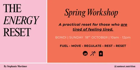 The Energy Reset - Spring Workshop