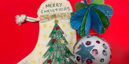Make a stocking and ornament