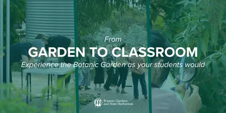 From Garden to Classroom: Experience the Botanic Gardens as your students would
