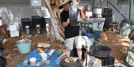 Composting Workshop at Rhodes Community Garden