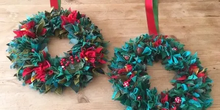 Festive Rag Wreaths
