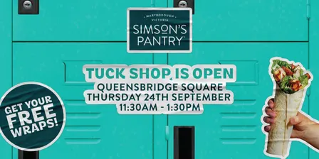 Free Wraps at the Simson's Pantry Tuck Shop