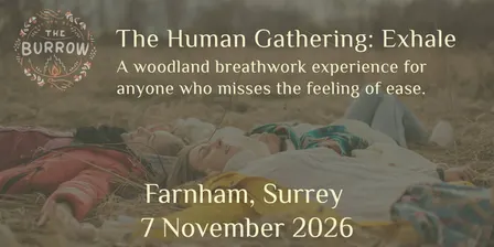 The Human Gathering: Exhale. A woodland breathwork experience for anyone who misses the feeling of ease.