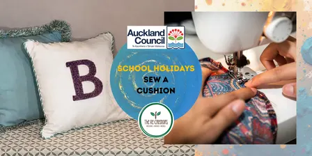 School holiday- Sew a Cushion, The ReCreators Green Space, Tue 6 Oct, 10am-1pm