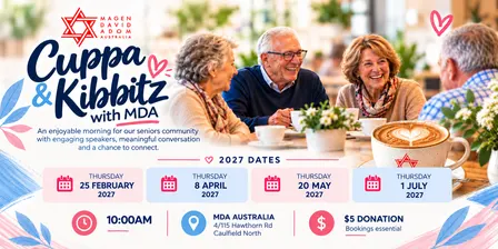 Cuppa & Kibbitz with MDA