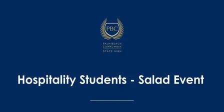 2026 Hospitality Students - Salad Event